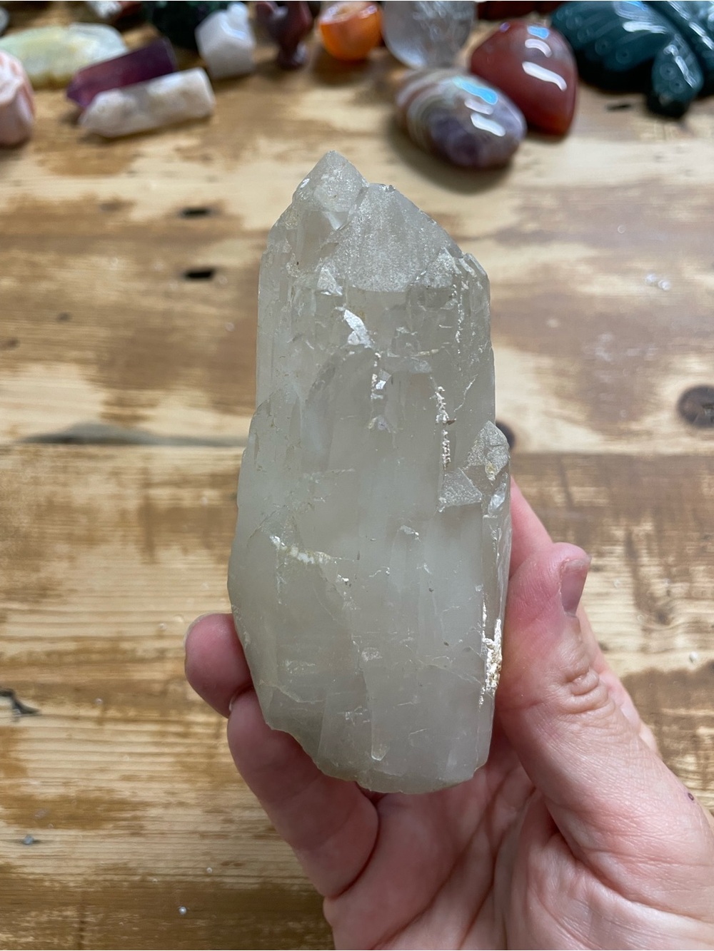 Large natural BG3 elestial quartz from Brazil